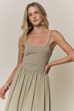 Load image into Gallery viewer, Sage in Bloom Bubble Dress
