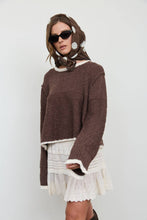 Load image into Gallery viewer, Cozy Contrast Knit Sweater
