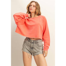 Load image into Gallery viewer, Laid Back Crop Sweatshirt
