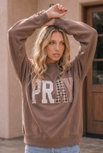 Load image into Gallery viewer, Pray Boldly Oversized Mockneck Sweatshirt
