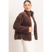 Load image into Gallery viewer, Cocoa Corduroy Quilted Jacket
