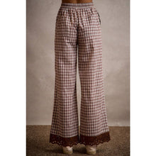 Load image into Gallery viewer, Cocoa Lace Trim Pants
