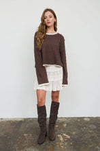 Load image into Gallery viewer, Cozy Contrast Knit Sweater
