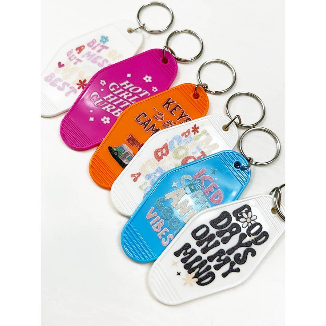 Inspired Vintage Hotel Motel Keychain