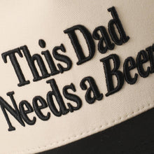 Load image into Gallery viewer, THIS DAD NEEDS A BEER Embroidered Two-Tone Trucker Hat
