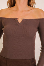 Load image into Gallery viewer, Cocoa Charm Sweater Top
