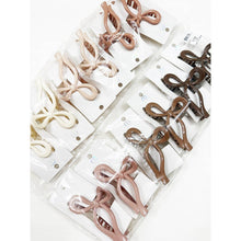 Load image into Gallery viewer, Glossy Neutral Tone Bow Shape Hair Claw
