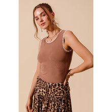 Load image into Gallery viewer, Caramel Kiss Ribbed Tank
