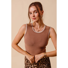 Load image into Gallery viewer, Caramel Kiss Ribbed Tank
