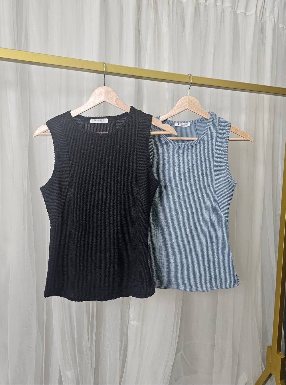 Cool Current Ribbed Tank