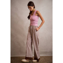 Load image into Gallery viewer, Cocoa Lace Trim Pants
