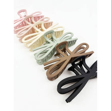 Load image into Gallery viewer, Soft Tone Jumbo Knotted Bow Hair Clip Claw
