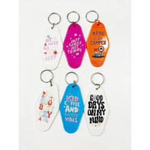 Load image into Gallery viewer, Inspired Vintage Hotel Motel Keychain
